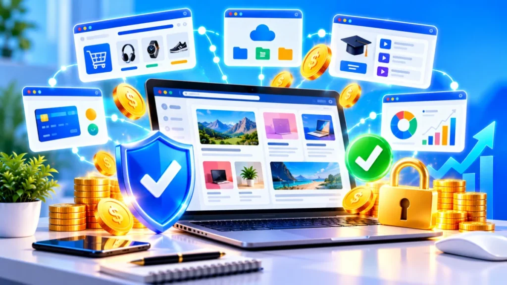 Plateformes fiables pour gagner de l'argent en ligne avec badges de confiance